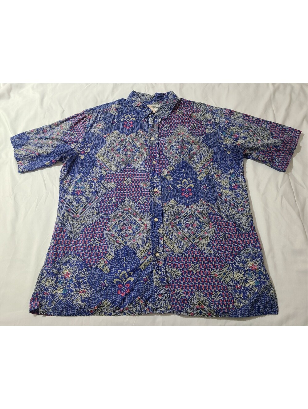 Vtg Reyn Spooner Hawaiian Traditionals Aloha Shirt Mens Sz XL  Blue Paisley EUC